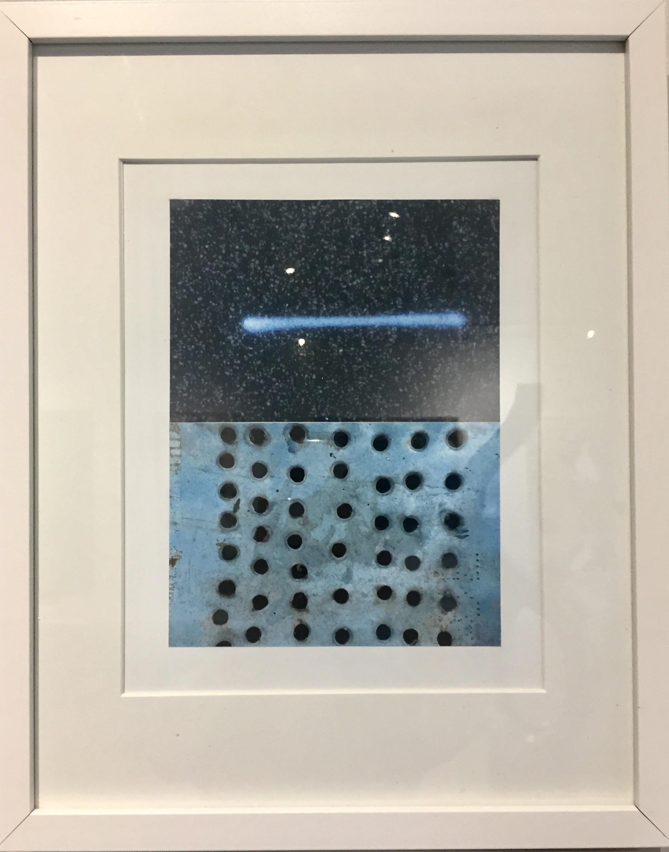 Pat Place Abstract Photograph - Untitled (ABSTRACT SPECKS & HOLES STREET MARKINGS, NEW YORK CITY PHOTOGRAPHY)