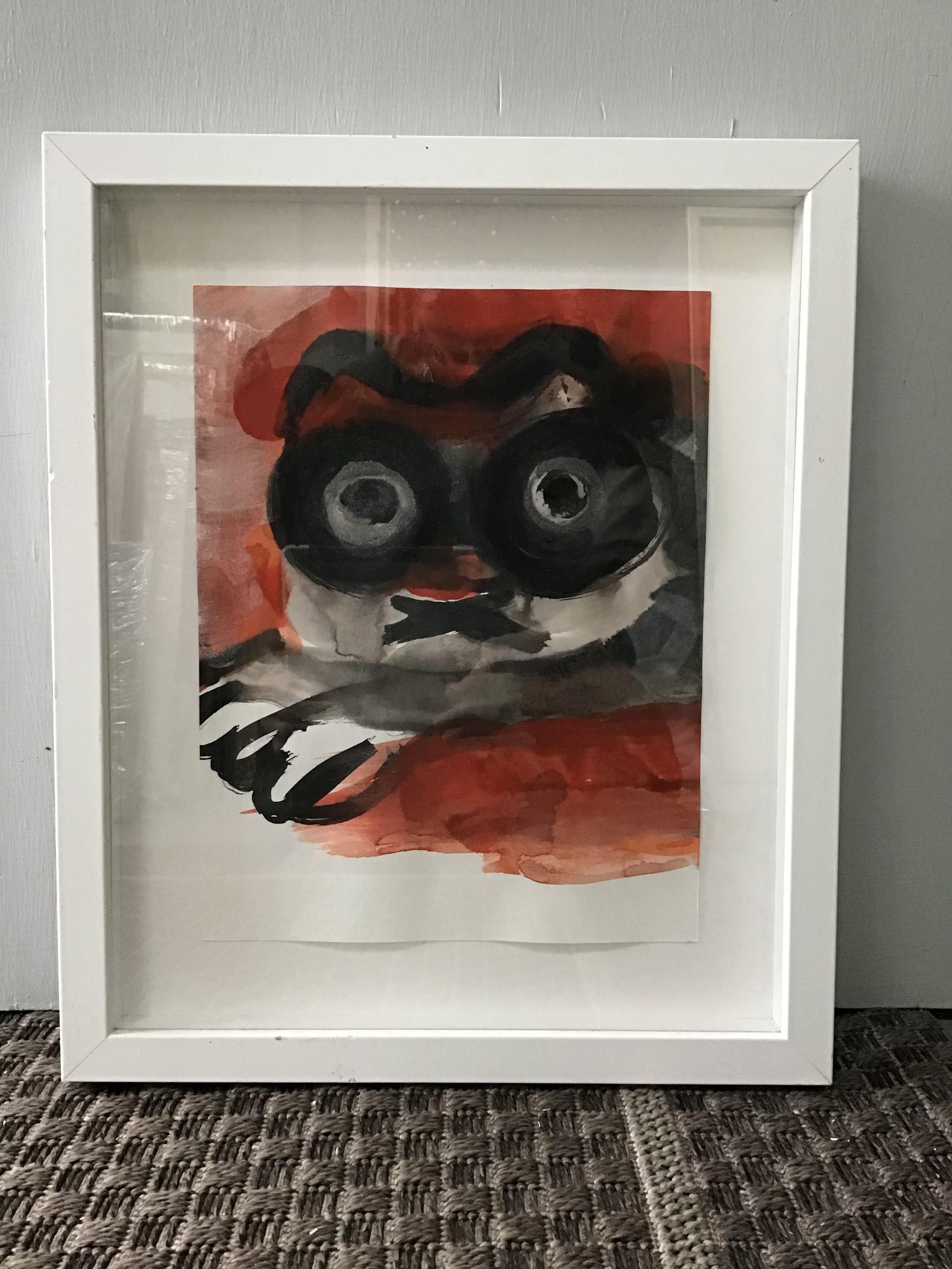 Tammi Smith Animal Art - glow in the dark glitter dog