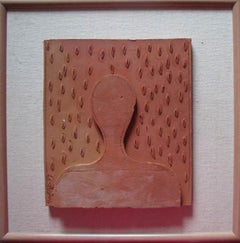 Terracotta, Plate , Brick, Brown, Black colors by Indian Artist "In Stock"