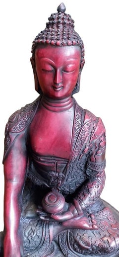 Bouddha Goutam, sculpture, artefacts, résine d'un artiste contemporain, en stock