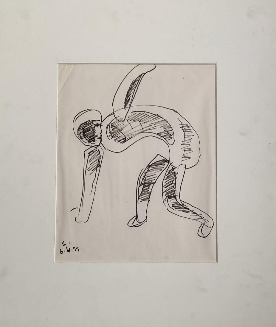 Somnath Hore - Untitled
Pen & Ink on Paper, 10.2 x 8.2 inches, 06-11-1999
(Unframed & Delivered)

Inclusive of shipment mounted not framed, Should you wish to receive the same framed and shipped kindly contact us. 

Figurative work by Master