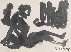 Untitled, Watercolour on Paper by Modern Indian Artist Somnath Hore "In Stock"