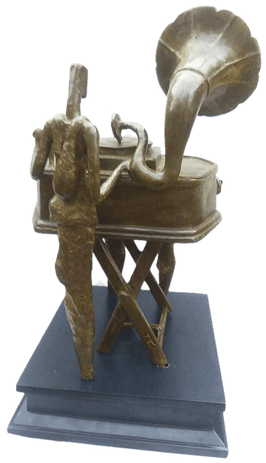 Bioscopio, Escultura de Bronce, Figurativa por Artista Contemporáneo 