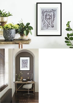 Serie Beach, Inchiostro su carta dell'artista moderno Prokash Karmakar "In Stock"