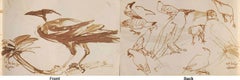 Crows, Brush, Watercolour on Paper, Set of 14 works by Indian Artist "In Stock"