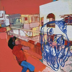 Untitled, Figurative, Acrylic on Canvas by Contemporary Indian Artist "In Stock"