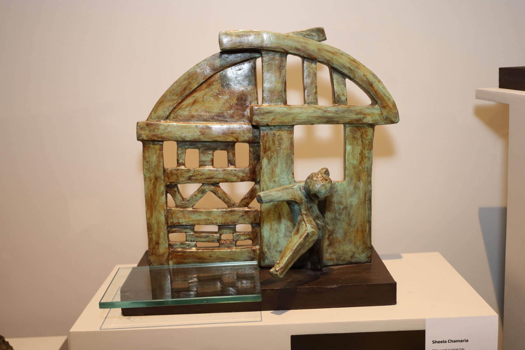 Pancha Tattva | पंच-तत्व | Material Matters Figurative Sculpture - I want to break free
