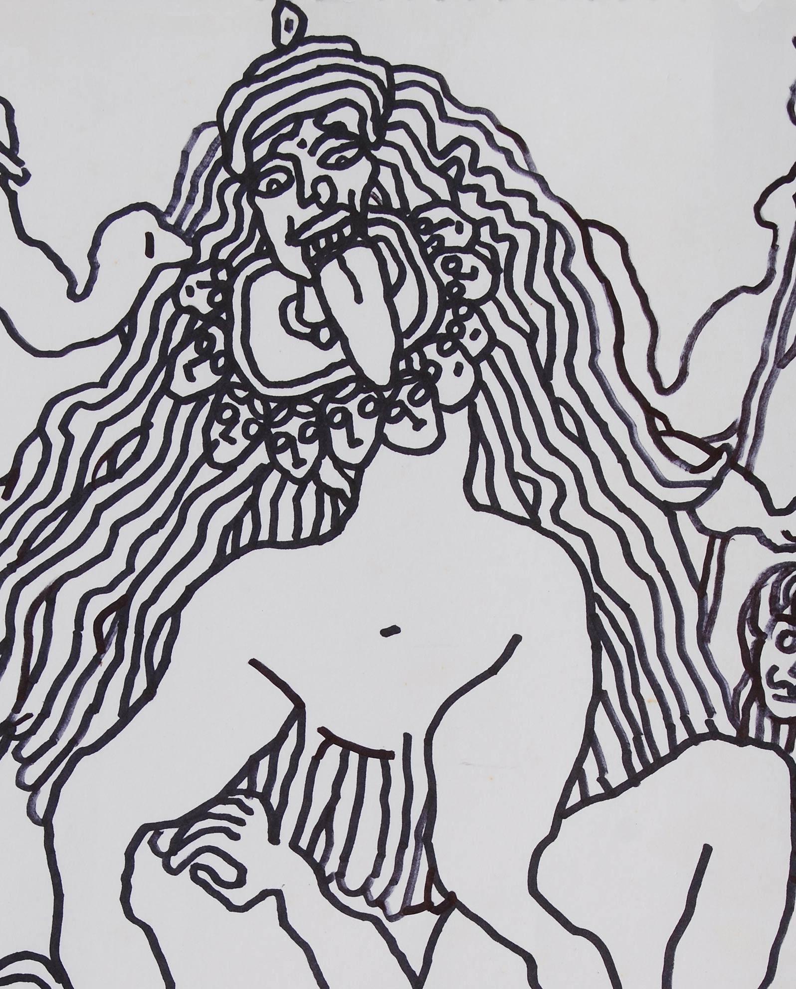 goddess kali drawing