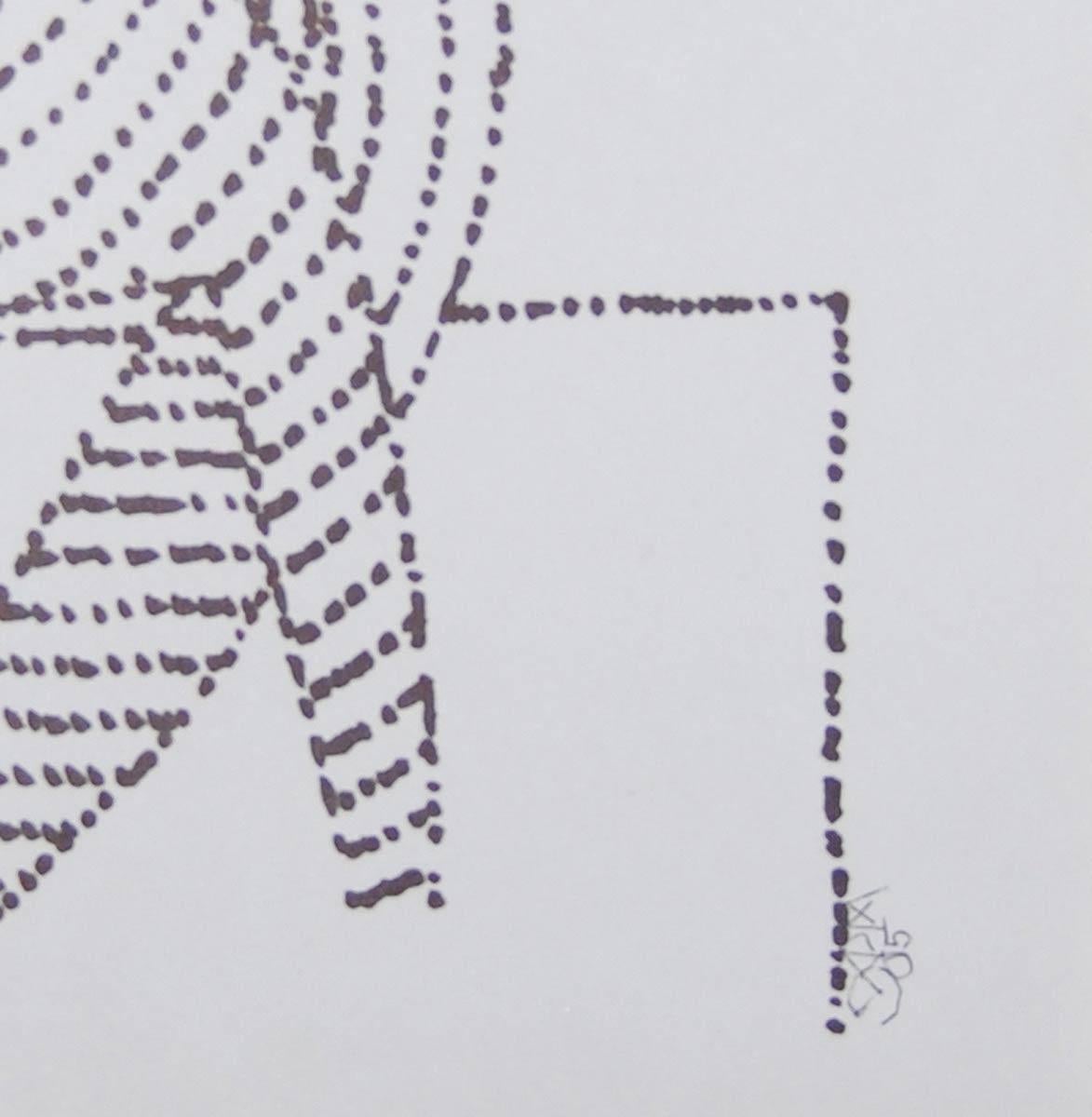 Sitting Man, dessin, encre sur papier du maître artiste indien « En stock » en vente 1