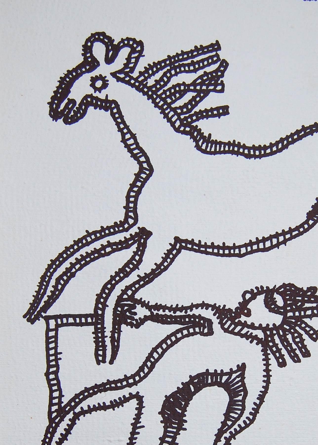 indian animal drawing