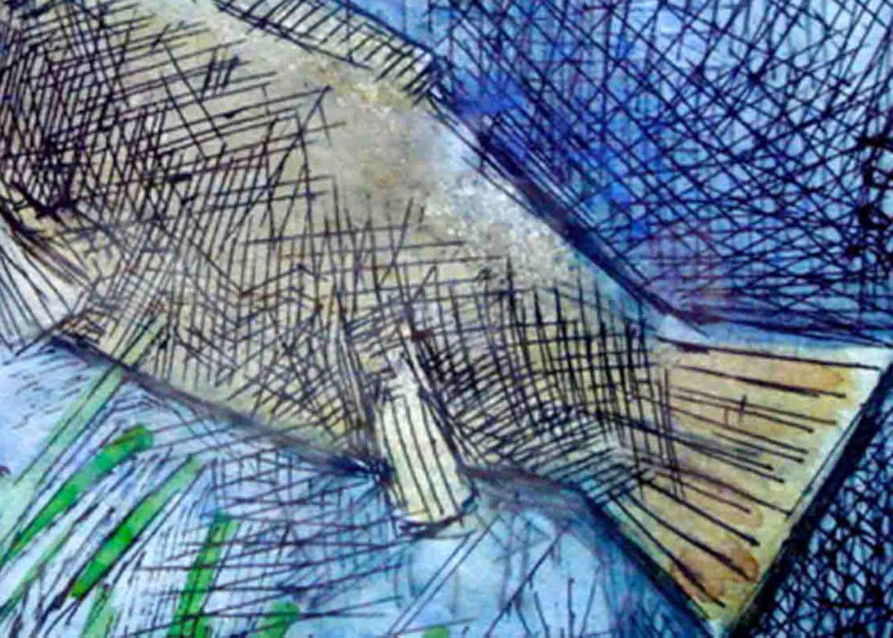 Ganesh Pyne - Fish - 6 x 6 inches (unframed size)
Mixed Media on paper
Inclusive of shipment in roll form.

Style : Initially, Pyne painted watercolors and sketches of misty mornings and wayside temples, variously influenced as he was by Walt Disney
