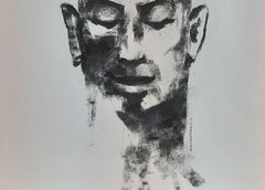 Being one with Nature II, Man in His Environment, Charcoal Drawing 'In Stock'