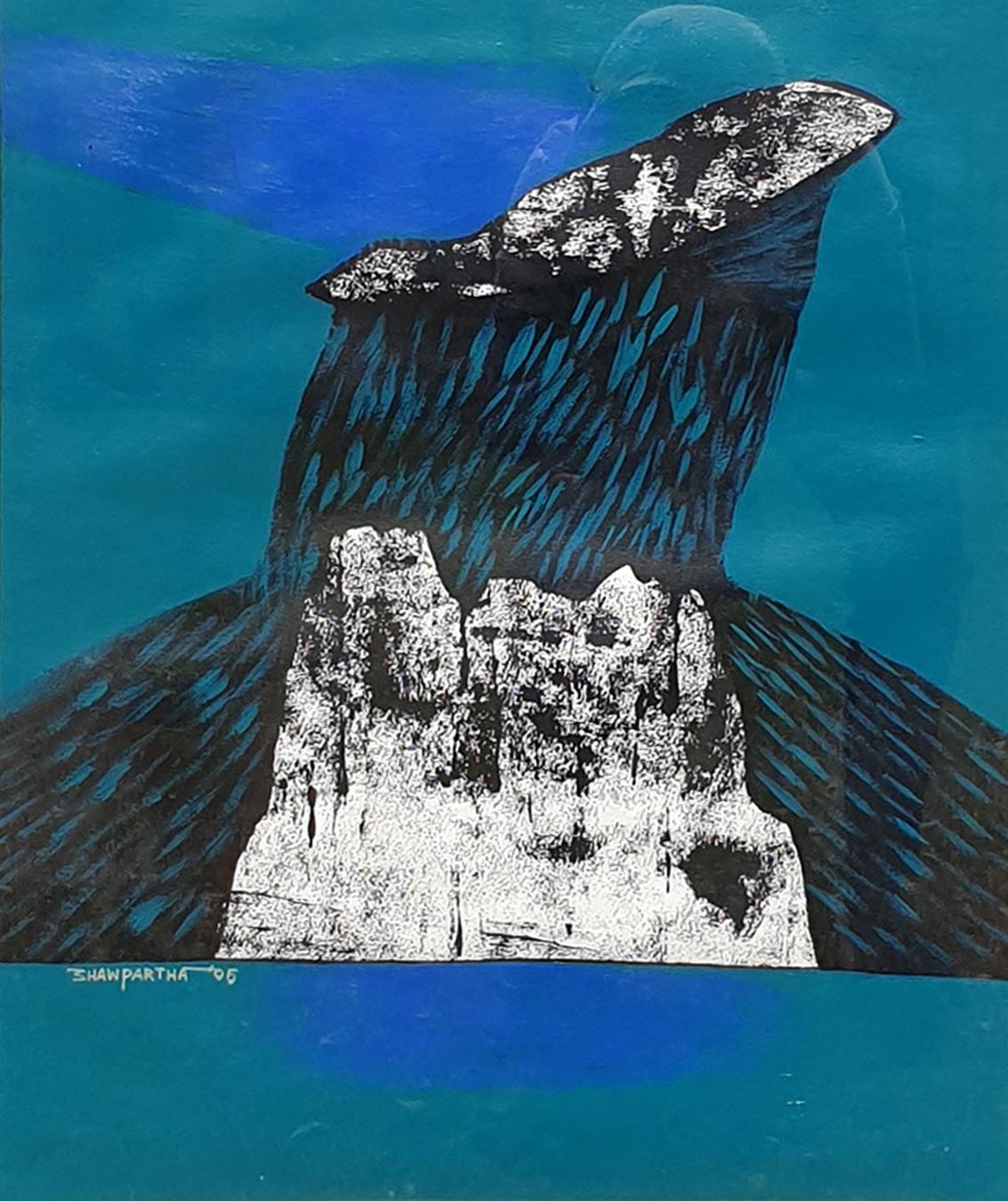 Partha Shaw - Sin título - Acrílico sobre tabla . 
25 x 14 pulgadas   

Esta obra se enviará en plano, sin marco. 

Estilo :Shaw trabaja principalmente con paisajes, pero los trata de forma muy contemporánea. En lugar de utilizar métodos abstractos