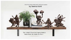 Set of 4 Sculpture; Shakti, Yogini, Tree of Life, Indian Epics, Bronze "In Stock"