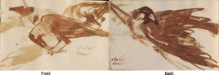 Crows Series, Watercolour on paper, Rare Art by Indian Bengal Artist "In Stock"