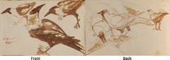 Crows Series, Watercolour on paper, Rare Art by Indian Bengal Artist "In Stock"