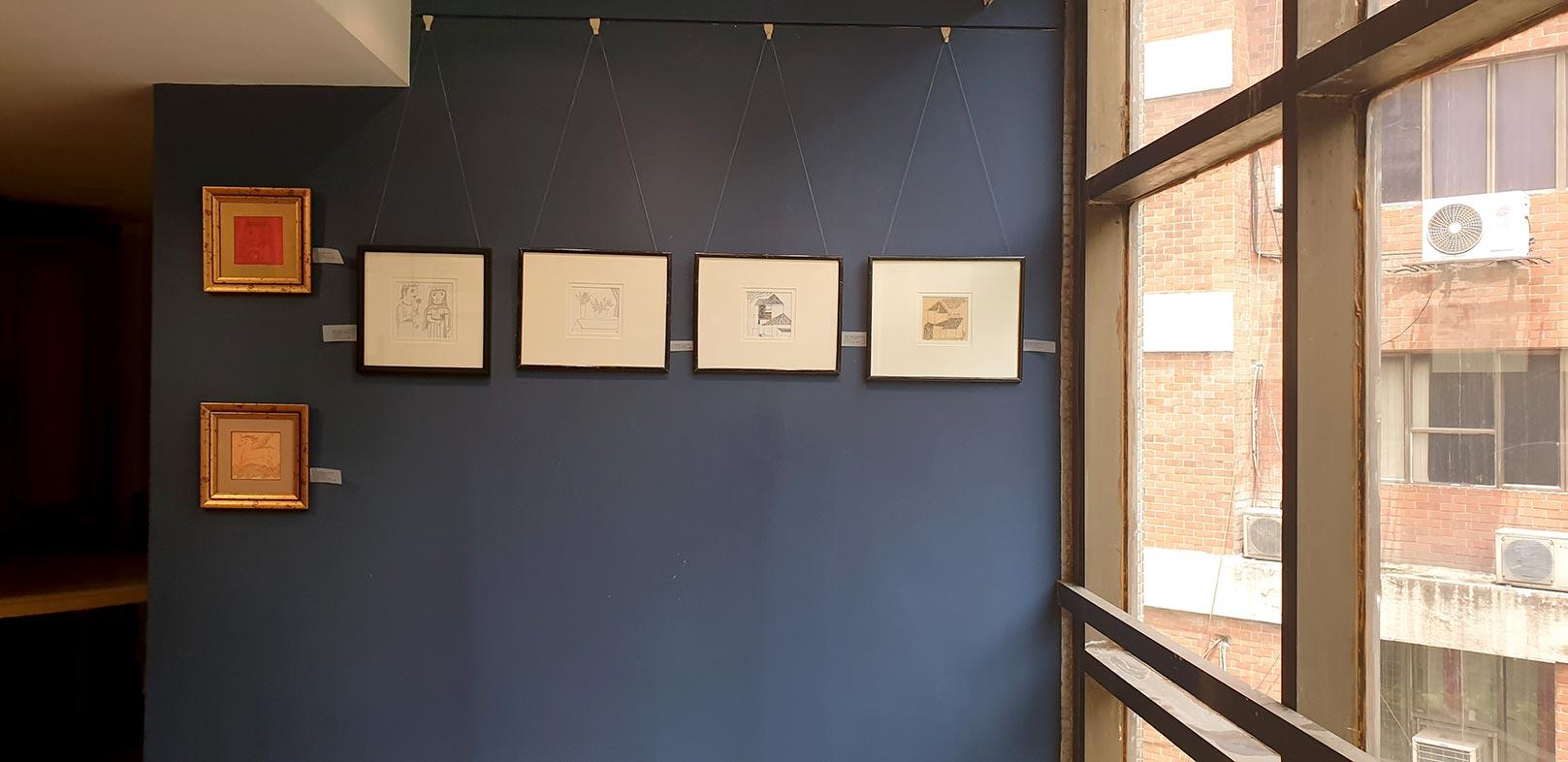 Casa, Disegno, Inchiostro su carta, Bianco e Nero di un artista indiano moderno 