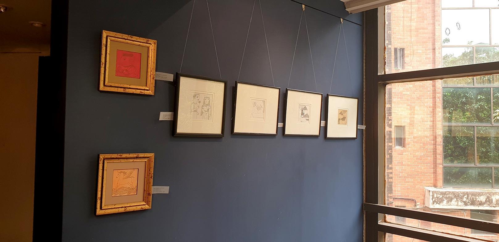 Casa, Disegno, Inchiostro su carta, Bianco e Nero di un artista indiano moderno 