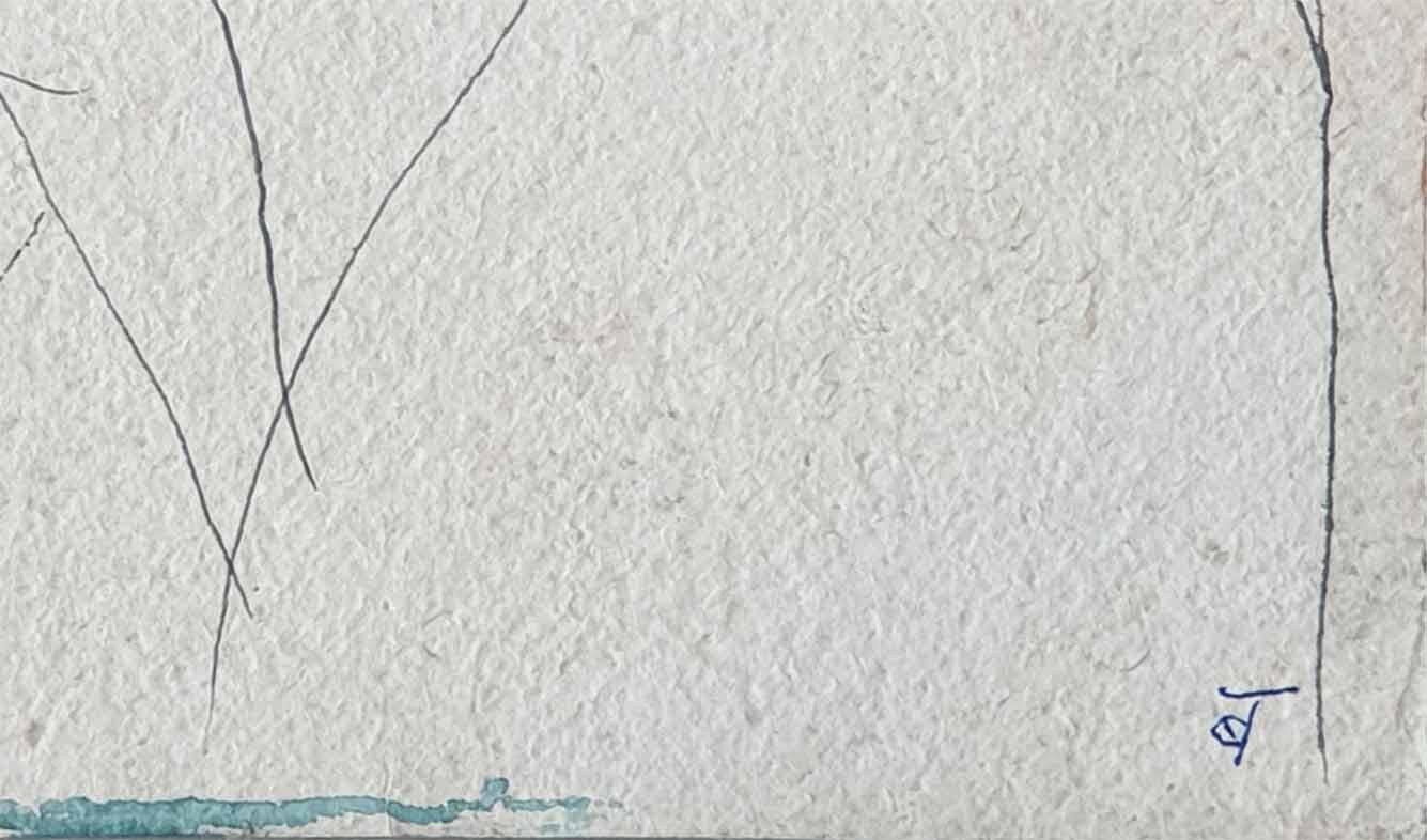 Man & Women, Drawing, encre sur papier de l'artiste indien moderne « En stock » en vente 1