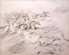 Riders, Pencil on paper, Black & White By Indian Master Paritosh Sen "In Stock"