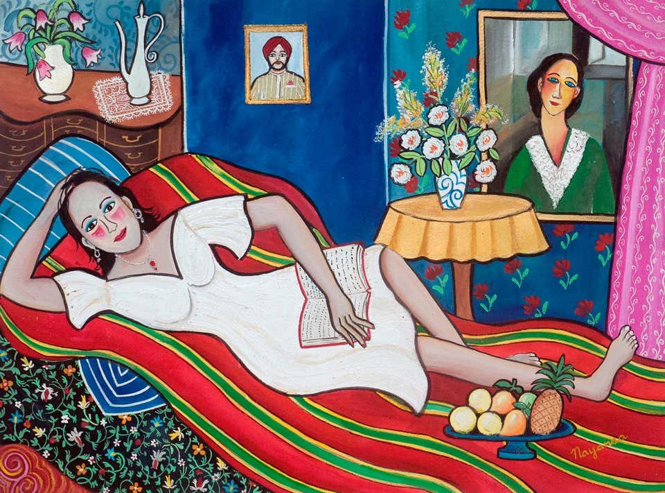 Pleasurable Past Time, Mixed Media on Paper by Contemporary Artist "In Stock"