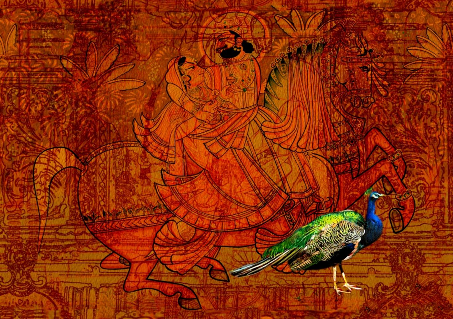 Uncounted Remembrance, Wasserfarbe und Gouache auf Papier des indischen Künstlers "In Stock"" 
