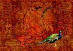 Uncounted Remembrance, acquerello e guazzo su carta di un artista indiano "In magazzino" 