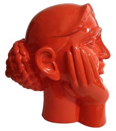 Untitled, Orange Painted on Fiber Glass by Contemporary Artist "In Stock"