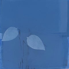 Untitled, Acrylic on Canvas, Blue colours by Contemporary Artist "In Stock"