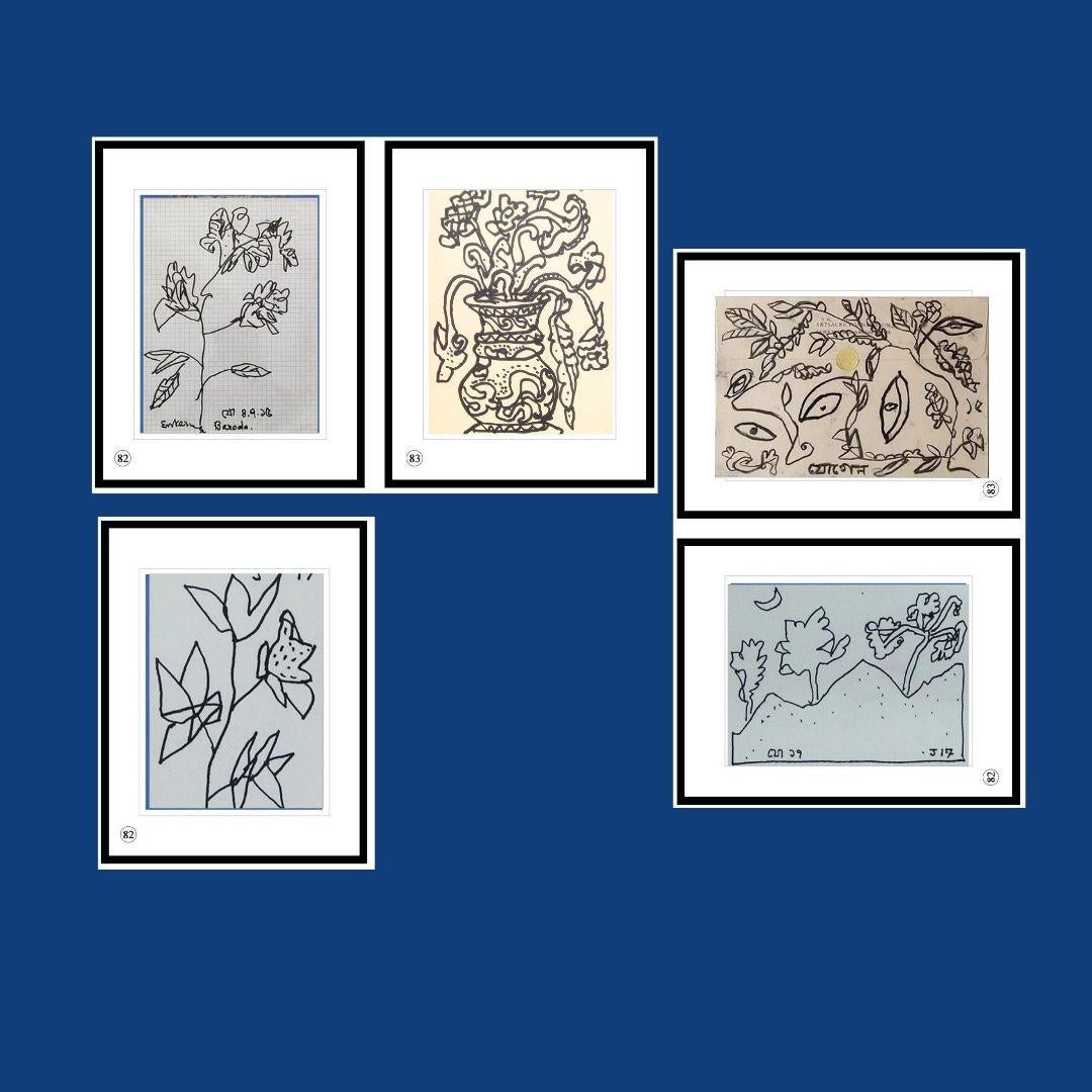 Set of 3 artworks by Modern Indian Artist Jogen Chowdhury

1) Untitled I Ink on Postcard I 6 x 4 inches (unframed size) I 2019,
2) Untitled I Ink on Paper I 6 x 4 inches (unframed size) I 2017,
3) Untitled I Ink on Paper I 6 x 8 inches (unframed