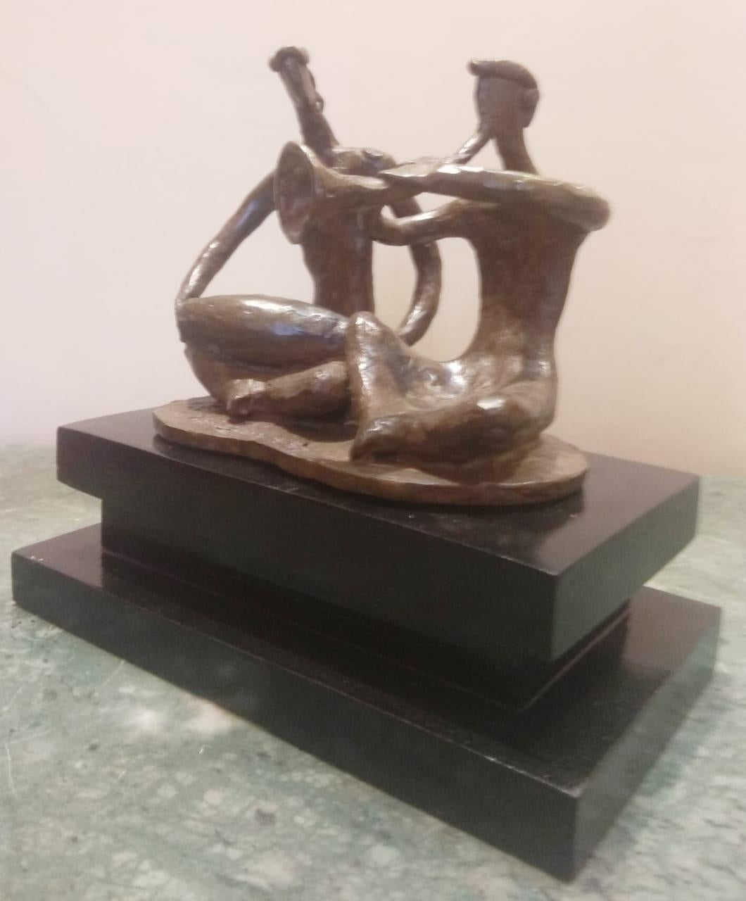 Musician, Bronze Sculpture by Contemporary Indian Artist “In Stock”