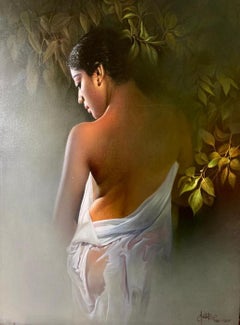 Sin Título, Acrílico y Óleo sobre Lienzo por Artista Contemporáneo "En Stock"