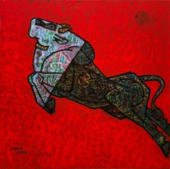 The Aurthodox-3, Acrylic on Canvas by Contemporary Artist "In Stock"