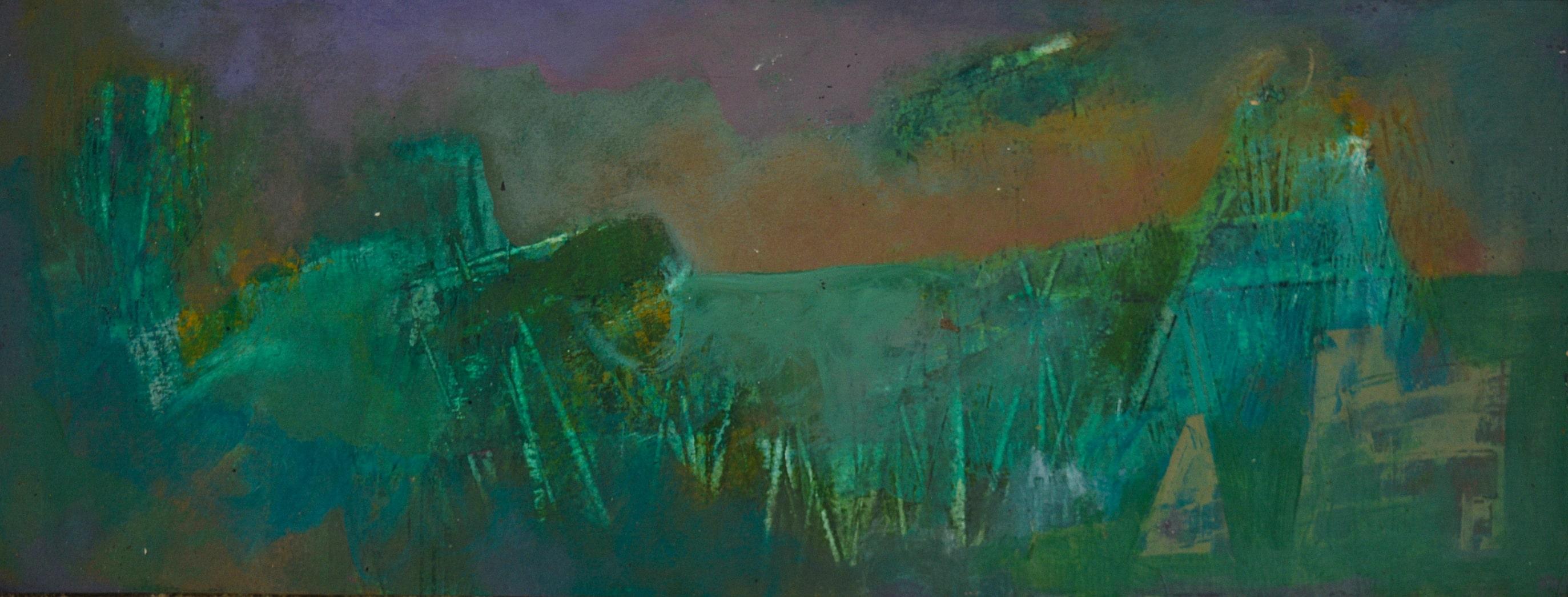 Landscape, Acrylic on Archival Paper by Contemporary Artist “In Stock”