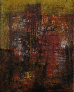 Melody of Spaces, Acrylic & Charcoal on Archival Paper by Contemporary-In Stock