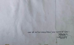 Paysage, technique mixte sur papier, rouge, vert par l'artiste indien moderne « en stock »