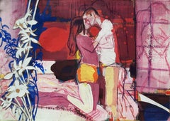 Untitled, Figurative, Acrylic on Paper by Contemporary Indian Artist "In Stock"