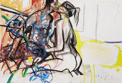 Untitled, Figurative, Acrylic & Pastel on Paper by Contemporary Artist"In Stock"