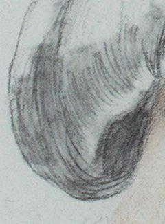 19th century color portrait pencil pastel female subject realism