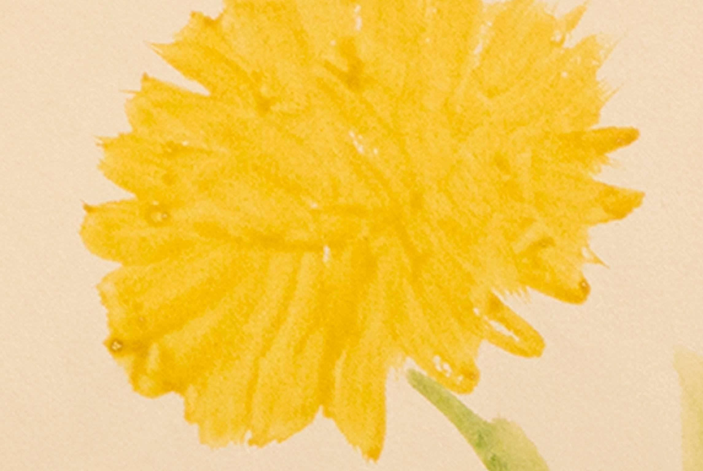 yellow flower drawings