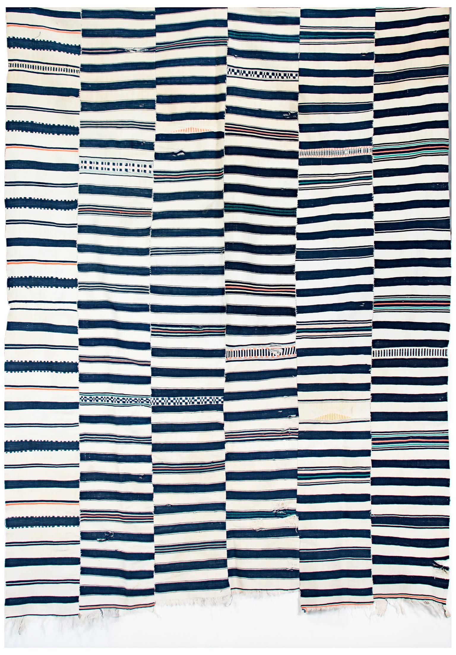 «ente Cloth, tribu Ashanti du Ghana », tissage de coton créé vers 1970 - Art de Unknown