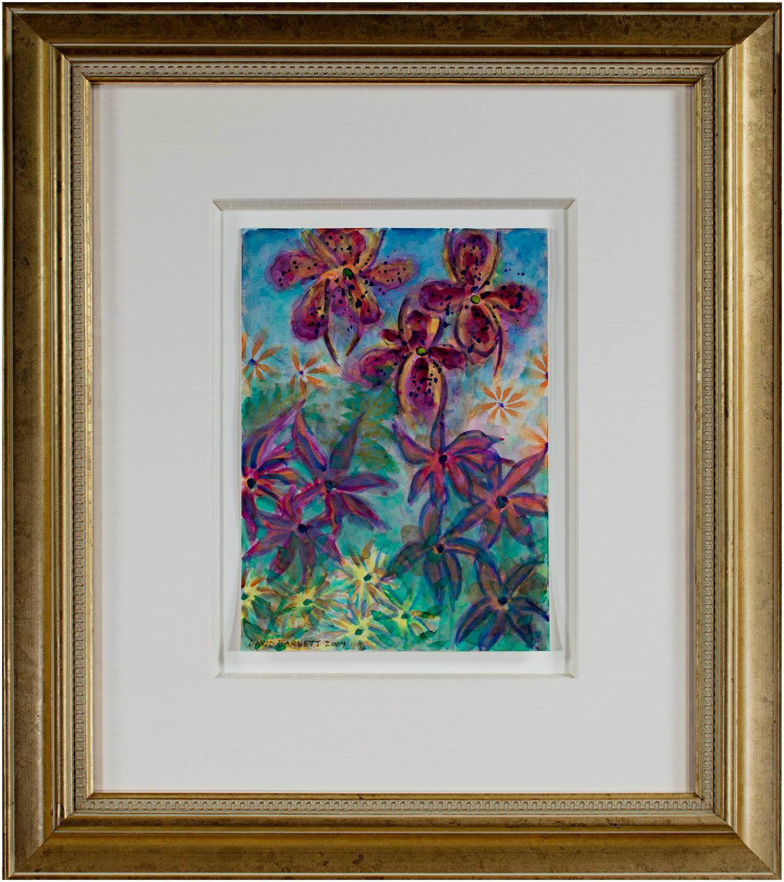 « Tropical Luminous Flowers-Homage to Martin Johnson Heade, Luminist »  en vente 1