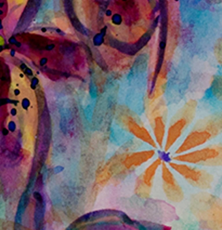 David "Tropical Luminous FlowersHomage to Martin Johnson