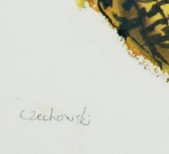 "Three Legged Turtle, " Original Watercolor signed by Alicia Czechowski
