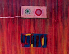 "Condominio posavasos", Pastel al óleo sobre cartón de trapo Vista de la marina firmado por Reginald K. Gee