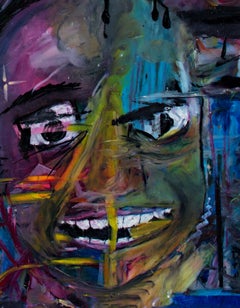 "Get Off the Avenue", doppio ritratto a olio e pastello firmato da Reginald K. Gee