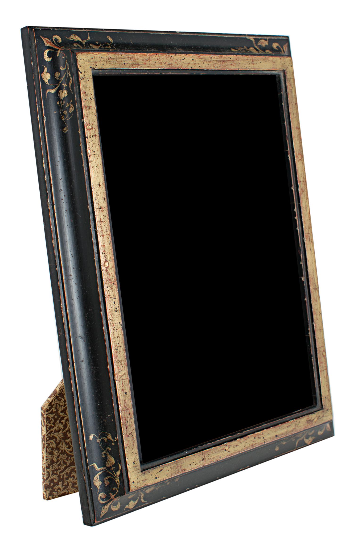 "Handmade 22K Gold Leaf Photo Frame, " Wood 5 x 7 in created in Romania - Art by Unknown