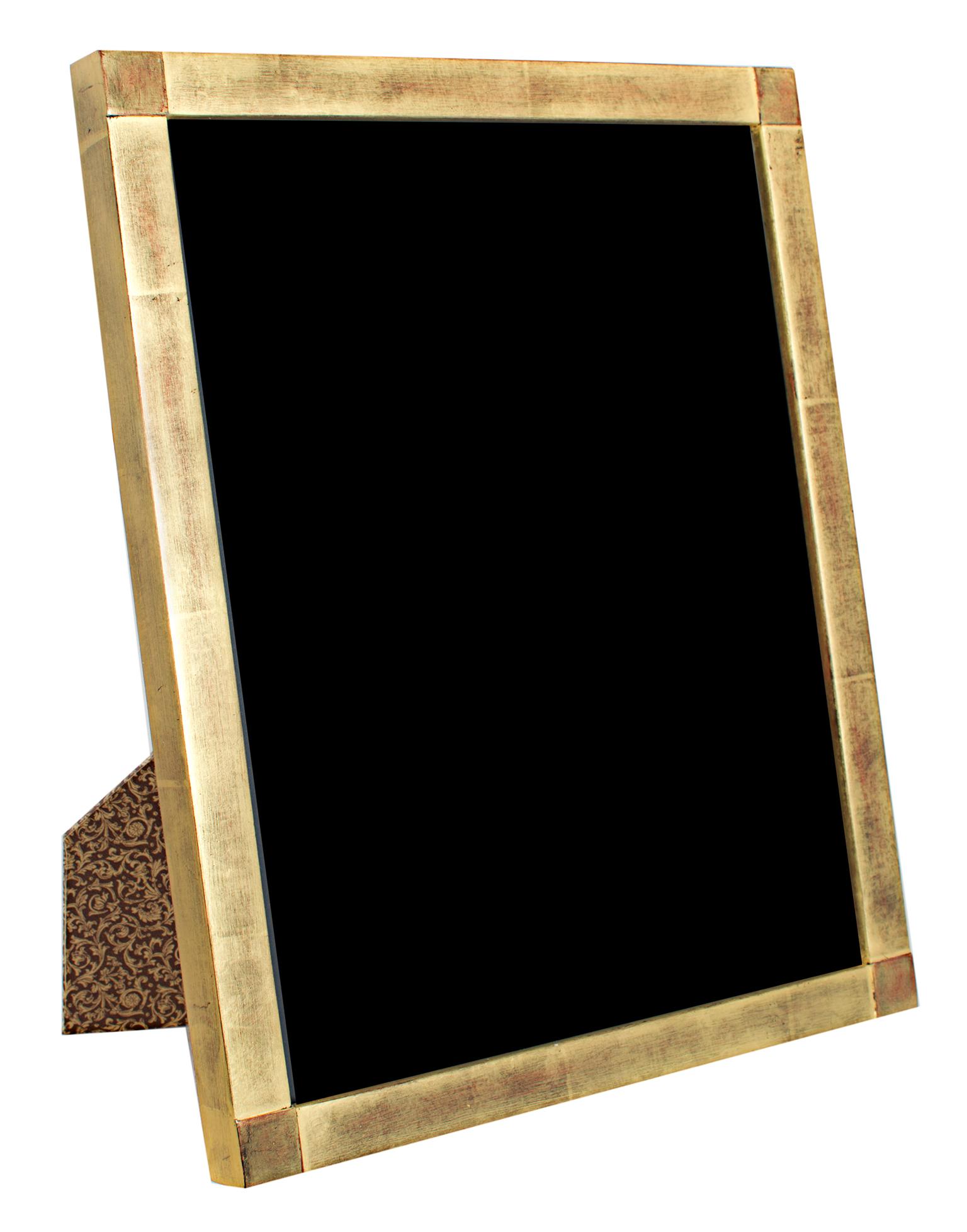 "Romanian Handmade Photo Frame, " 22K Gold Leaf & Wood 8 x 10 in Frame - Art by Unknown
