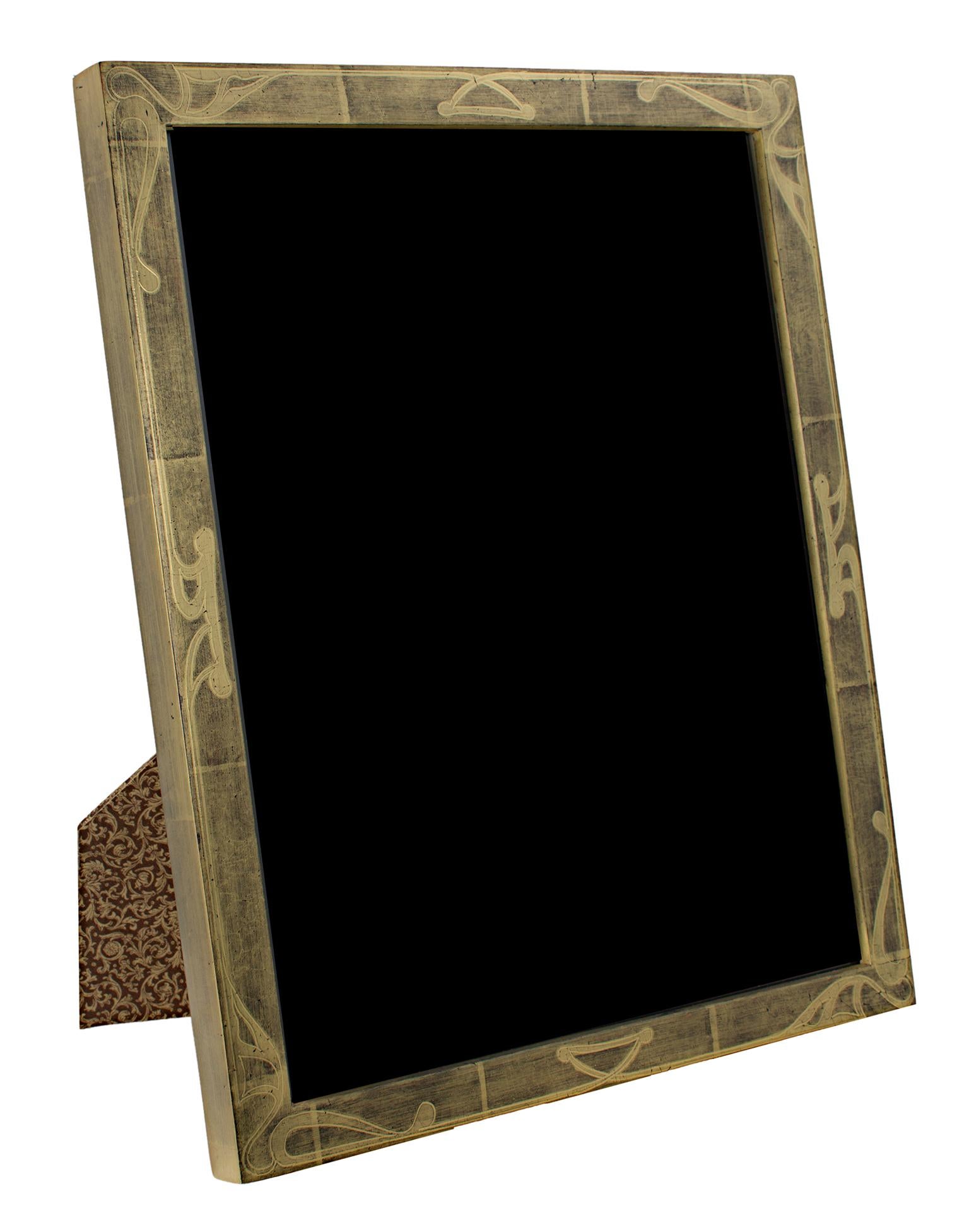"Handmade 22K Gold Leaf Photo Frame, " Wood 8 x 10 Frame made in Romania - Art by Unknown