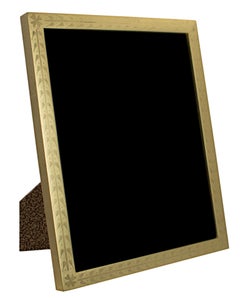 "Handmade 22K Gold Leaf Photo Frame, " Wood 8 x 10 in created in Romania